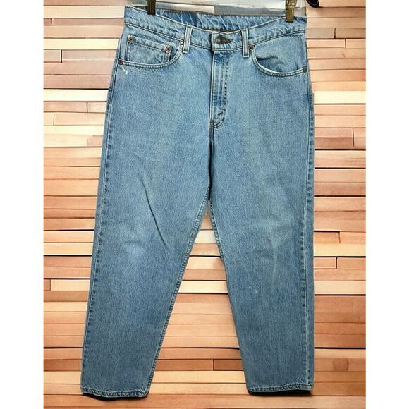 Men's Levi's 550 Light Stonewash Relaxed Jeans Sz 33X29 Straight Leg - Picture 1 of 9
